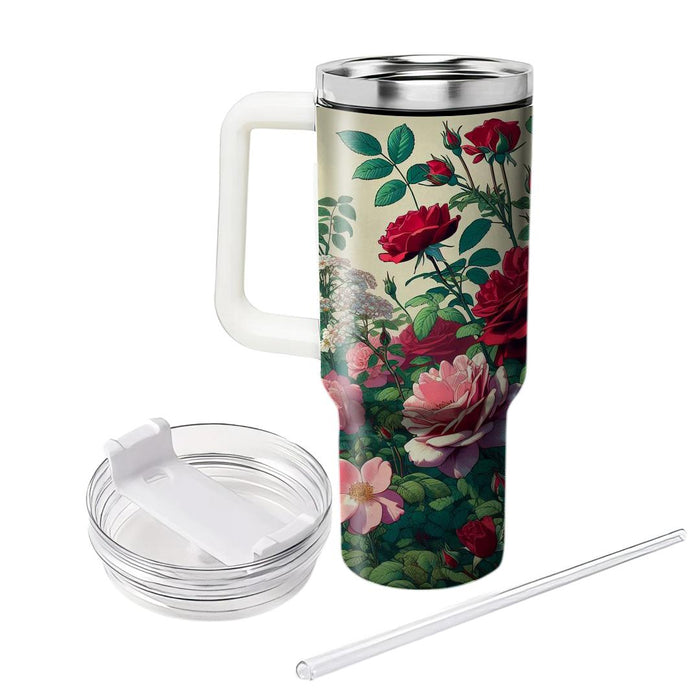 Wild Rose Garden  Tumblers With Lids