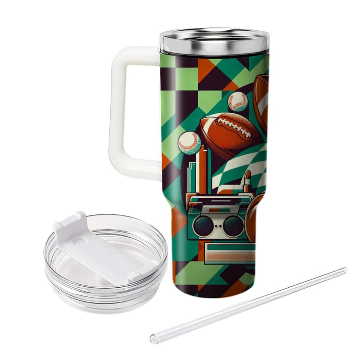 Vintage Game Day  Travel Tumblers