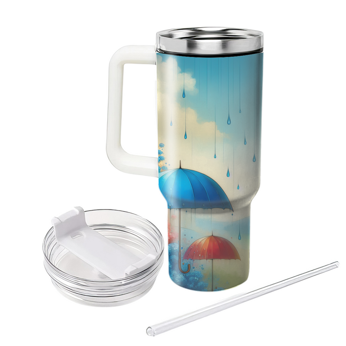 Spring Rainy Day Bliss  Custom Tumblers