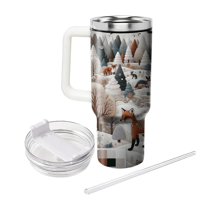 Winter Woodland Animals  Insulated Tumblers