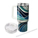 Abstract Curved Line Design  Custom Tumblers