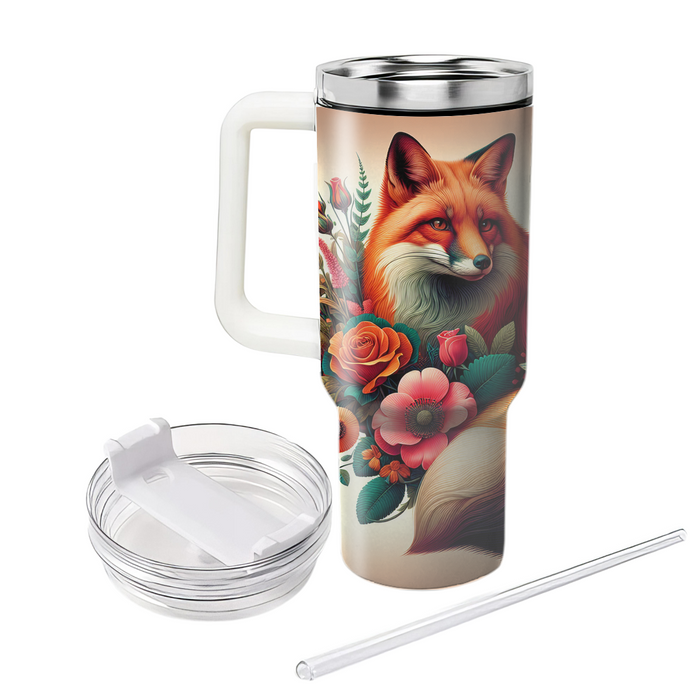 Floral Fox Fusion Tumblers For Gifts