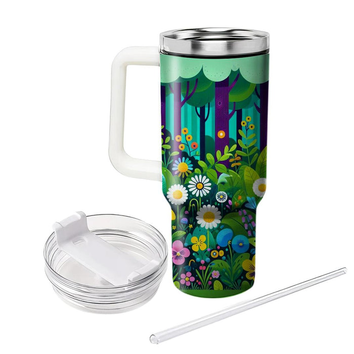 Whimsical Floral Forest  Insulated Tumblers