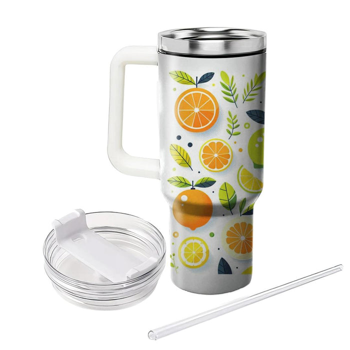 Sunny Day Citrus  Tumblers With Lids