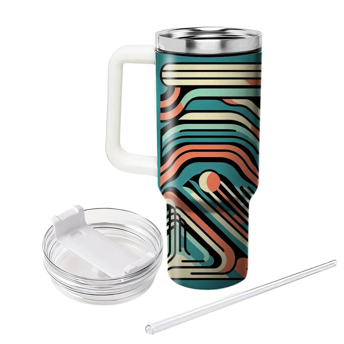 Geometric Waves  Tumbler Cups