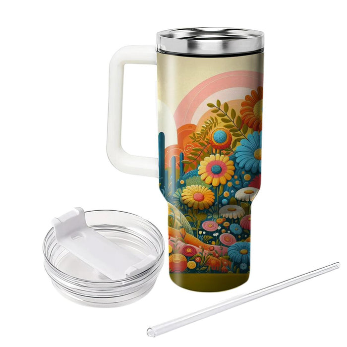 Floral Harmony Groove  Custom Tumblers