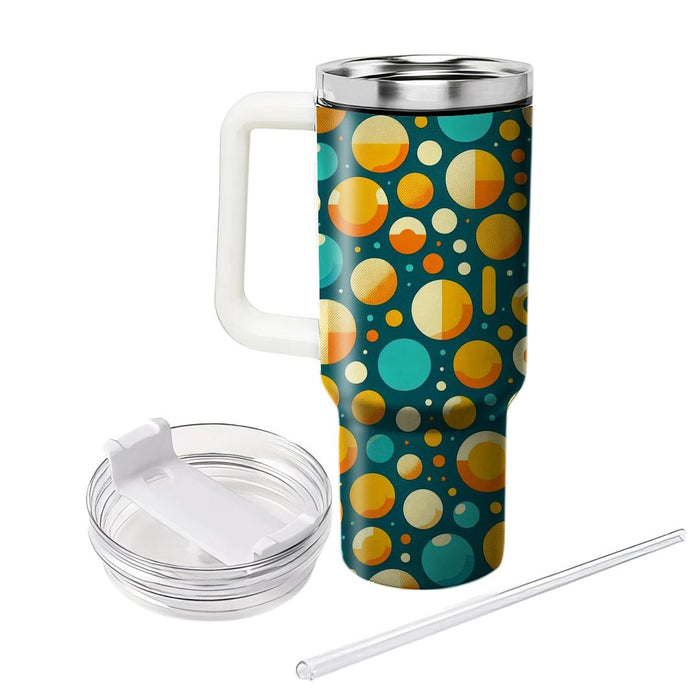 Retro Dotted Geometry  Insulated Tumblers