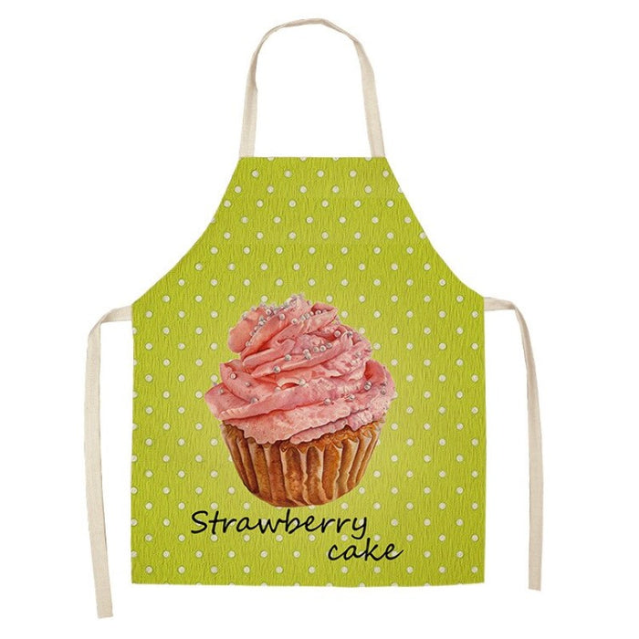 Cartoon Pastry Ice Cream Print Apron