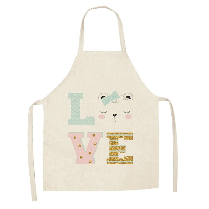 Printed Cartoon Bears Aprons