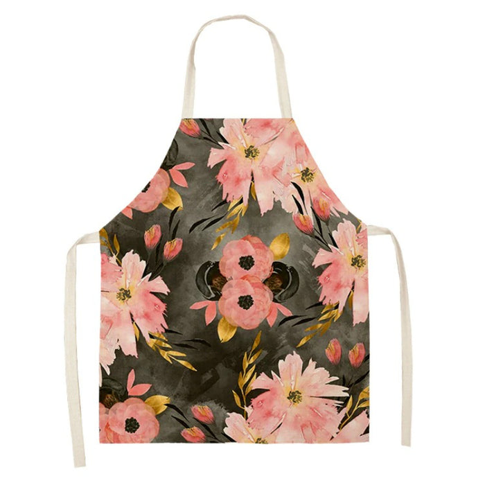 Floral Printed Sleeveless Aprons