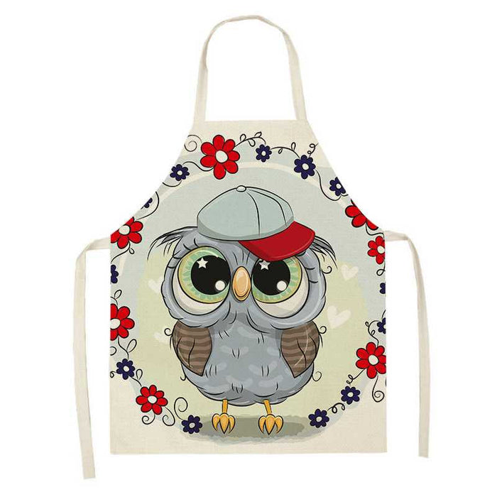 Printed Little Owls Apron