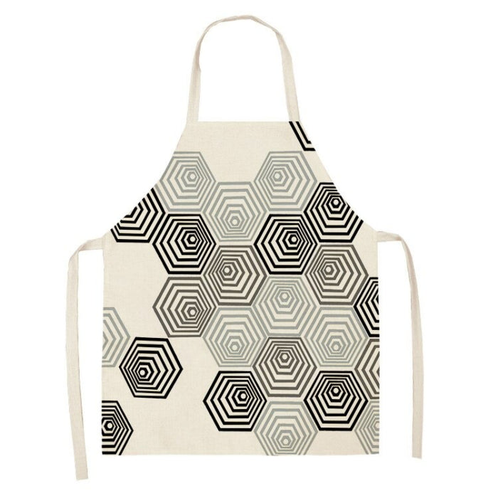 Geometric Pattern Printed Apron