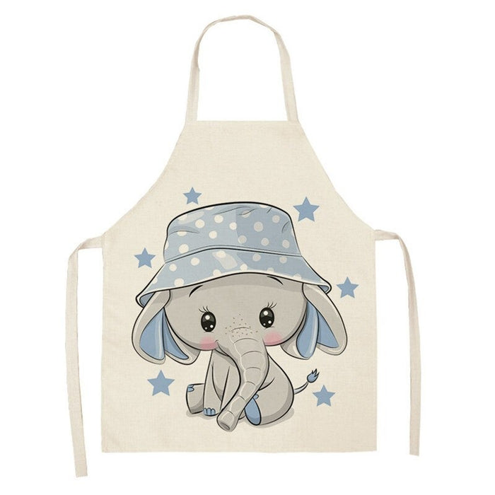 Baby Elephant Pattern Sleeveless Apron