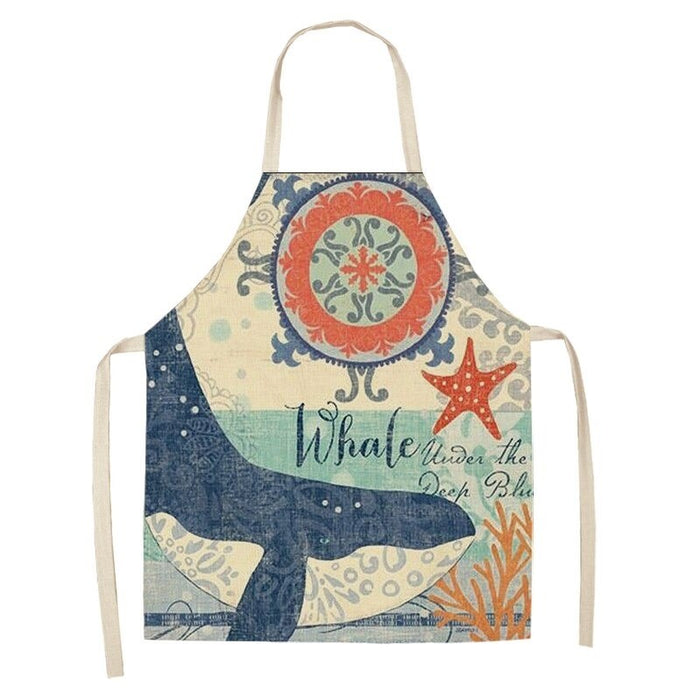 Turtle Fish Printed  Apron