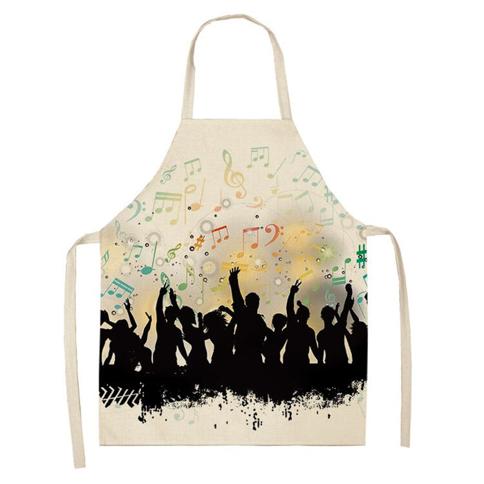 Musical Art Printed Aprons