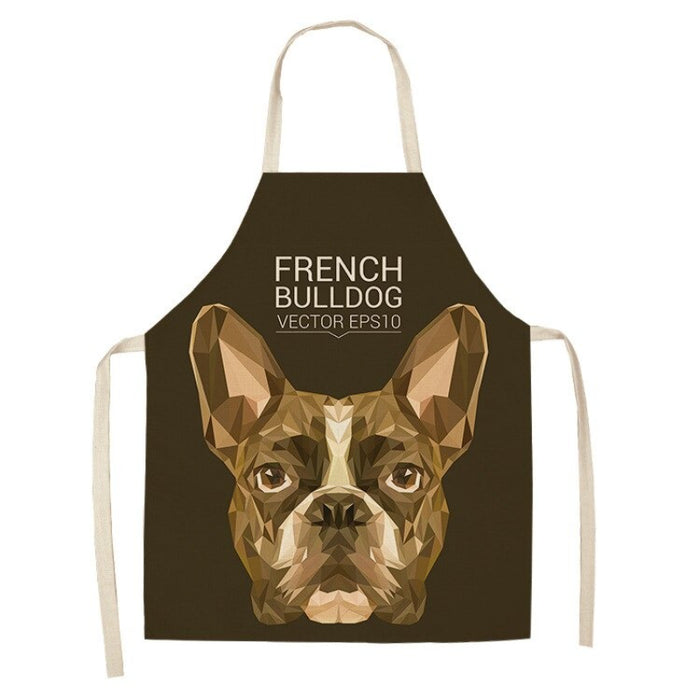 Dogs Print Kitchen Apron