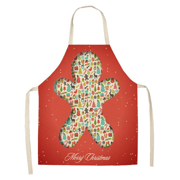 Merry Christmas Patterned Kitchen Apron