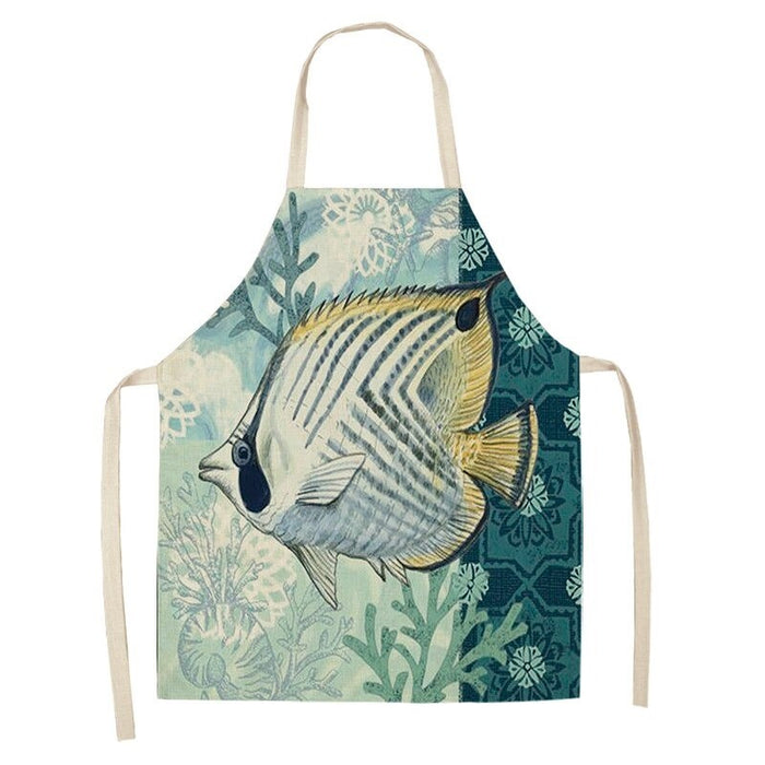 Turtle Fish Printed  Apron