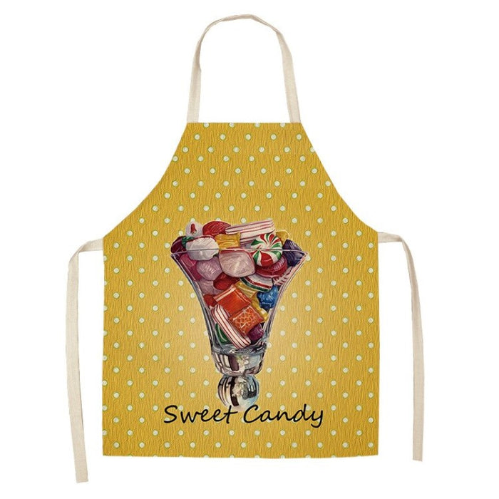 Cartoon Pastry Ice Cream Print Apron