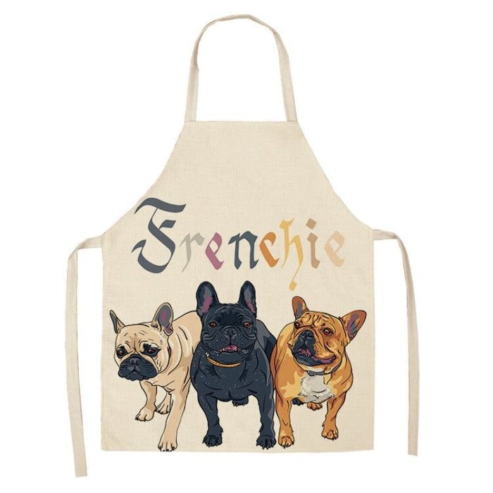 Dogs Print Kitchen Apron