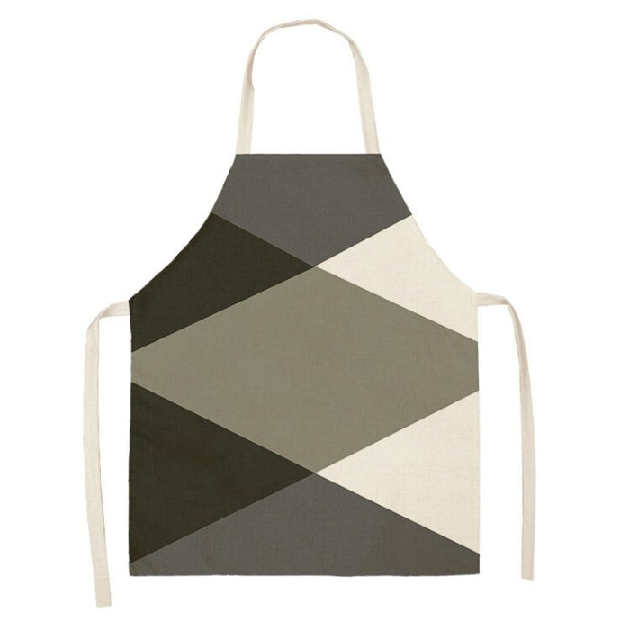 Geometric Patterned Sleeveless Aprons