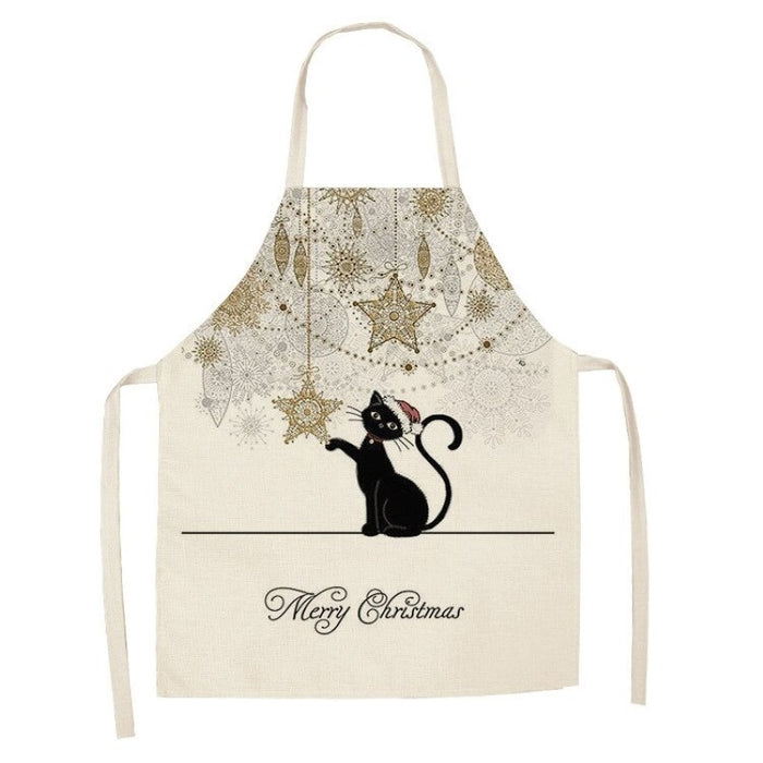 Cat Pattern Kitchen Apron