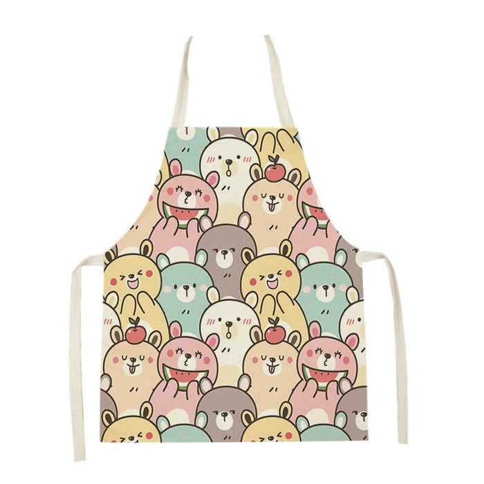 Cat Graphic Print Home Kitchen Apron