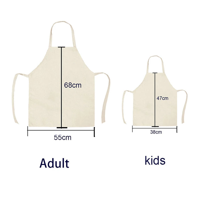 Sleeveless Linen Patterned Aprons