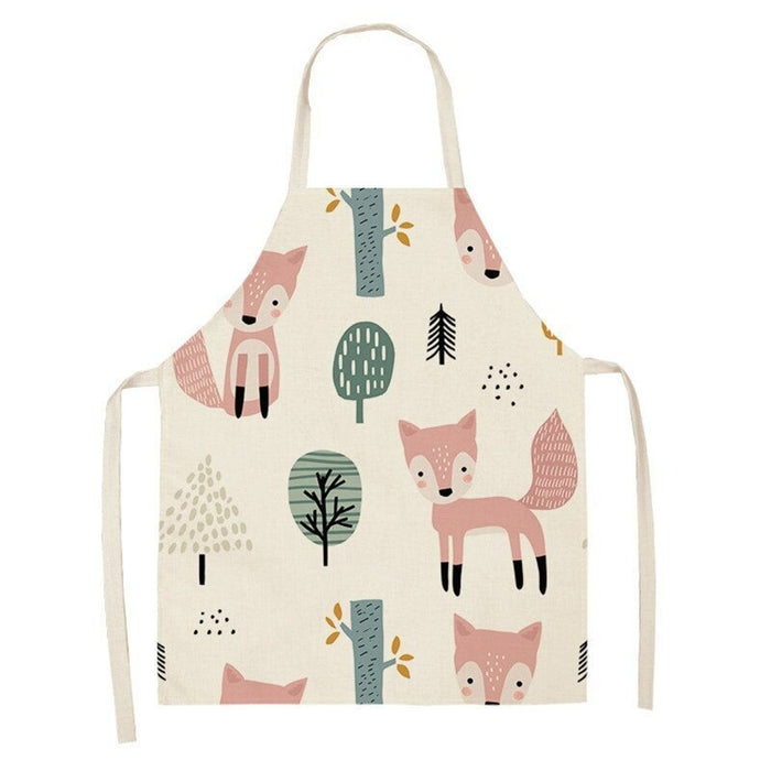 Bakery Cartoon Animal Print Apron