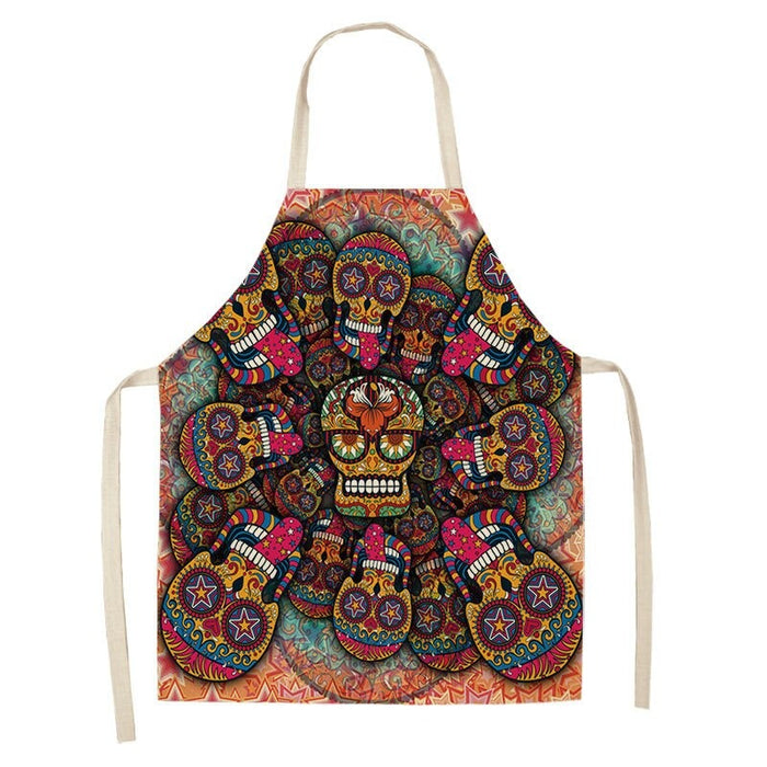 Abstract Pattern Sleeveless Apron