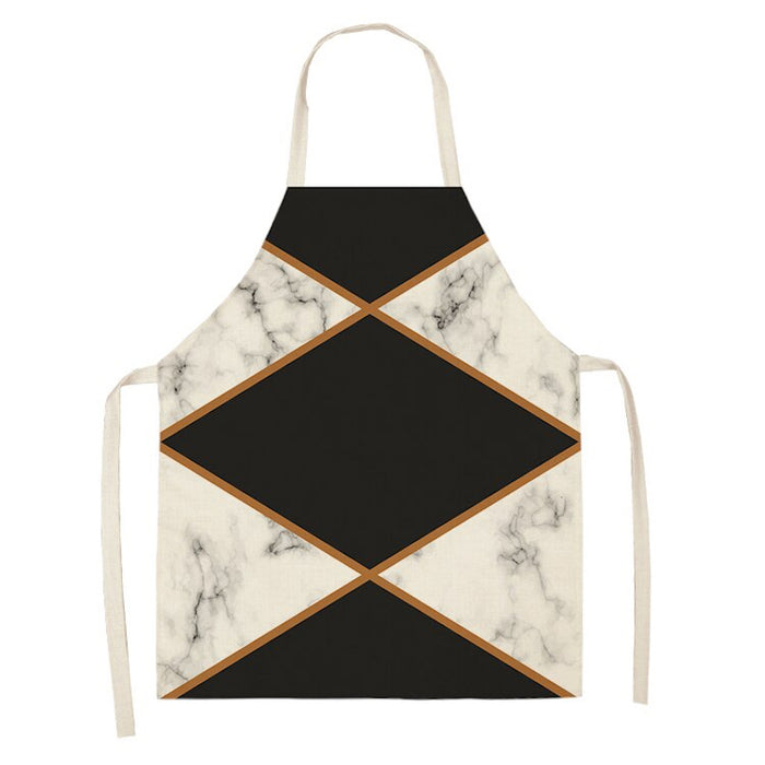 Geometric Print Kitchen Apron