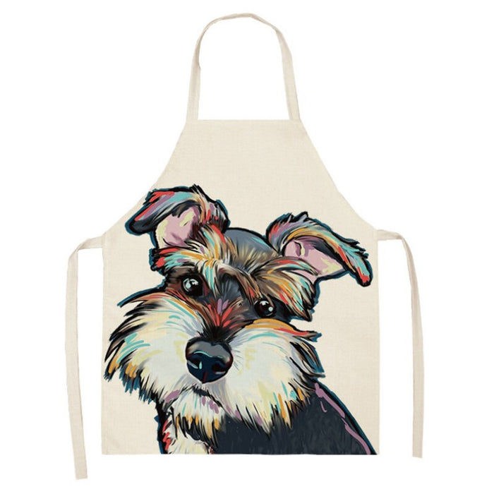 Dog Series Printed Home Kitchen Apron