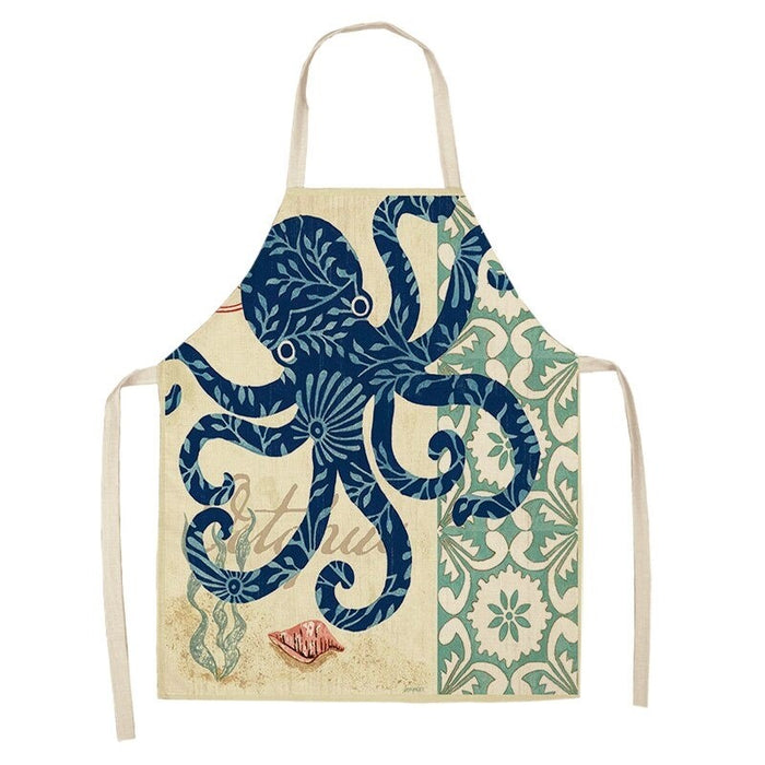 Turtle Fish Printed  Apron