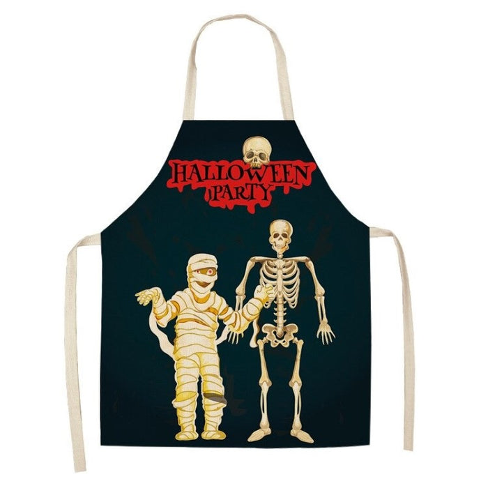 Pumpkin Happy Halloween Horror Kitchen Apron