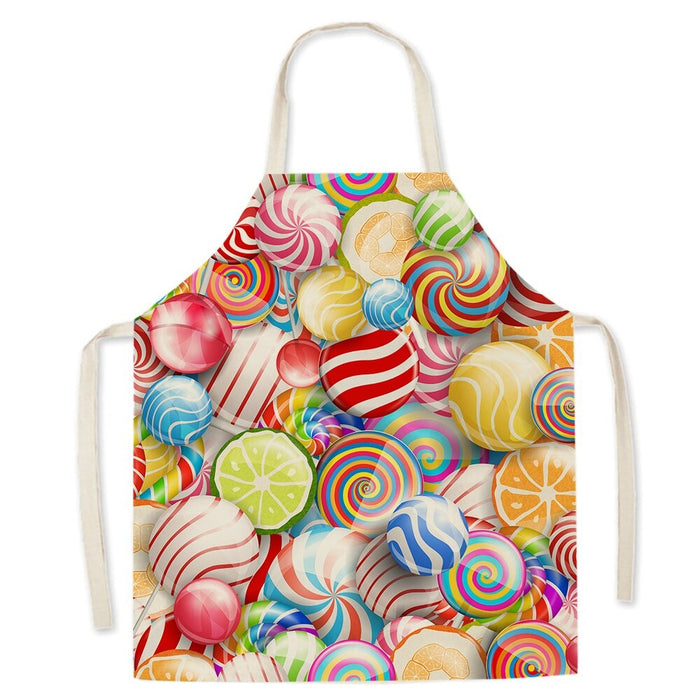 Burger Fries Pizza Pattern Print Apron