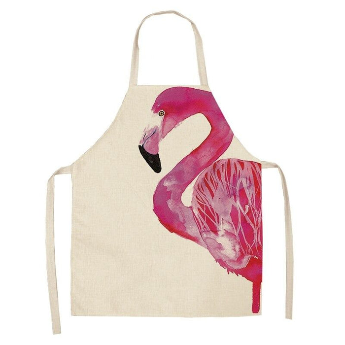 Flamingo Leaf Kitchen Aprons