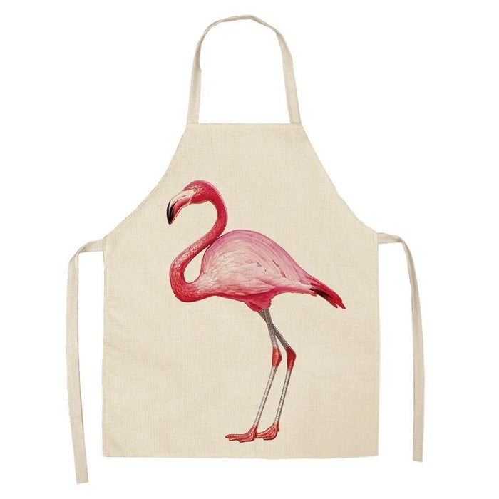 Flamingo Leaf Kitchen Aprons