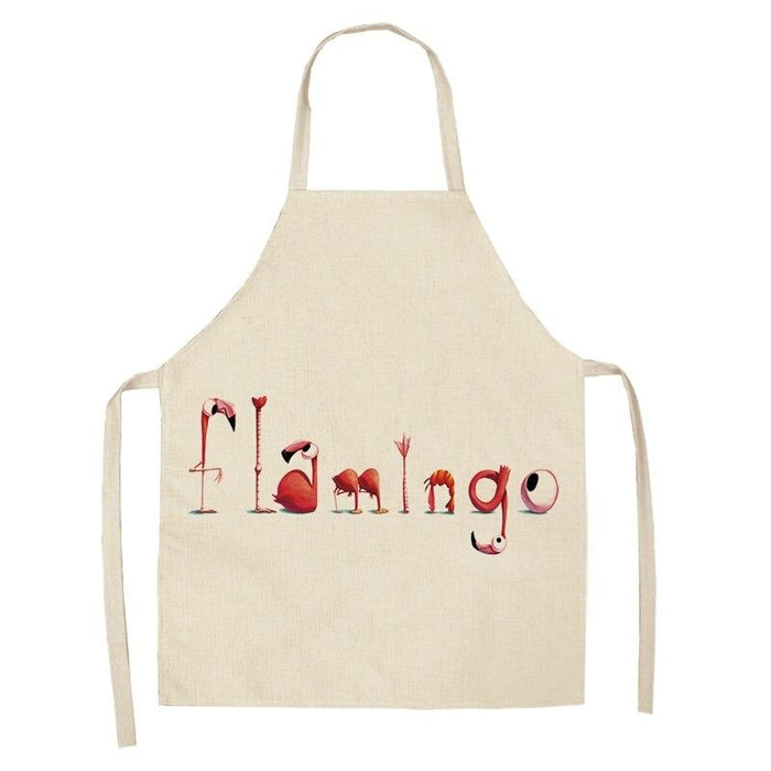 Flamingo Leaf Kitchen Aprons