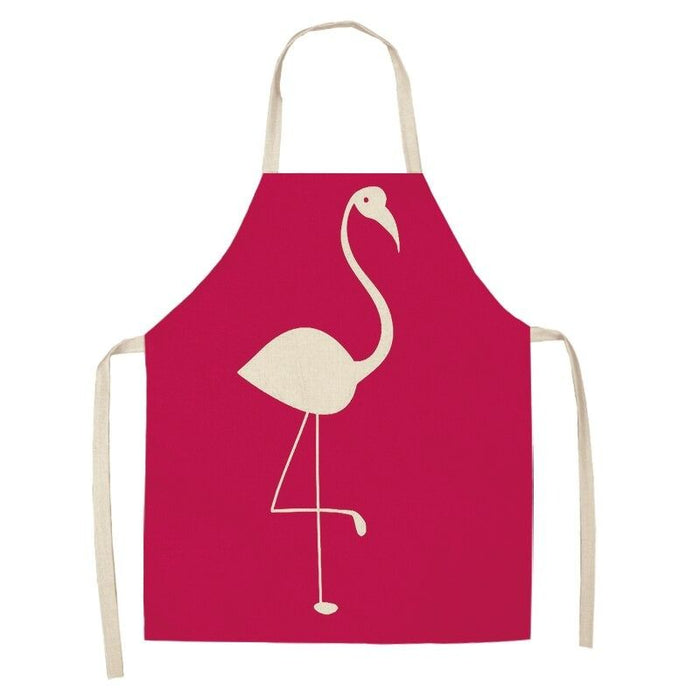 Flamingo Leaf Kitchen Aprons