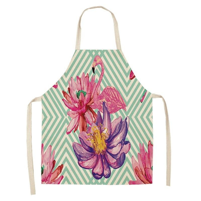 Flamingo Printed Cleaning Apron