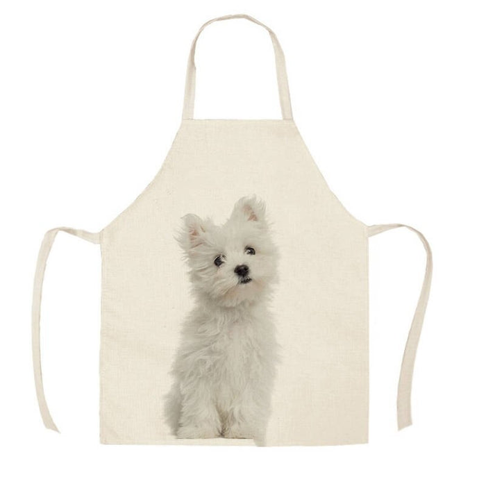 Unisex Printed Dog Kitchen Apron