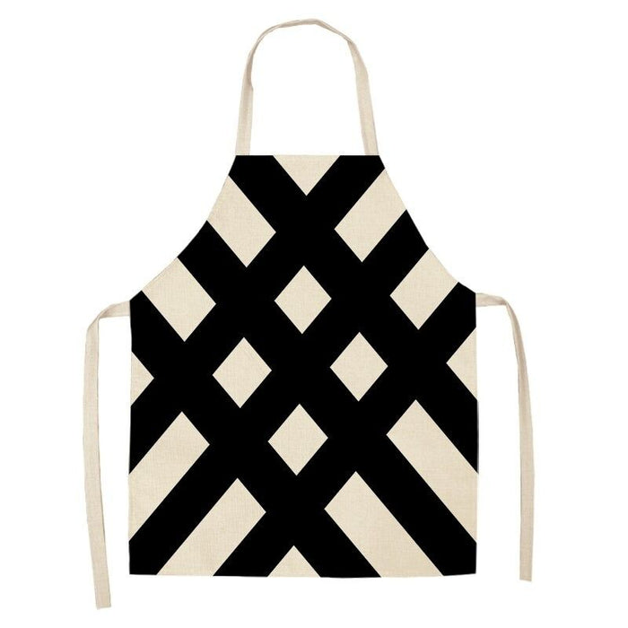 Geometric Striped Cleaning Aprons