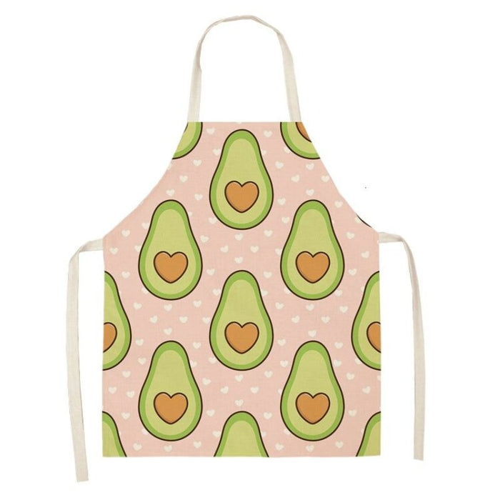 Avocado Printed Sleeveless Apron