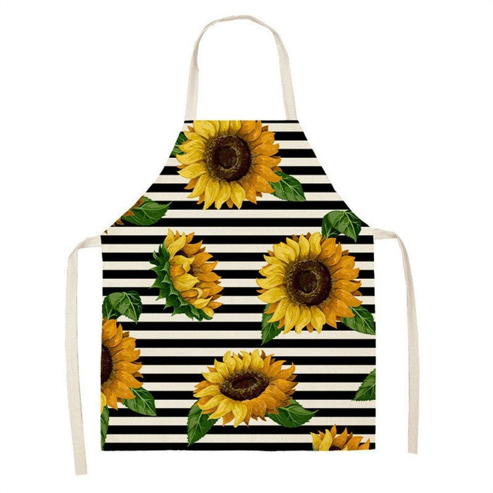 Printed Sunflower Kitchen Aprons