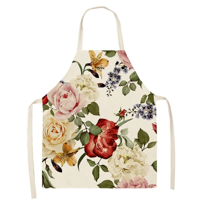 Floral Printed Sleeveless Aprons