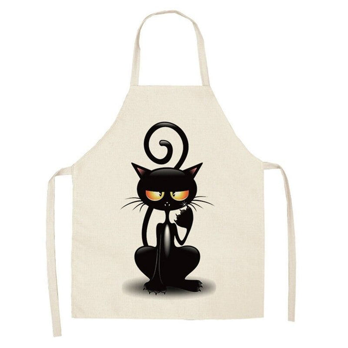 Cat Printed Cotton Aprons