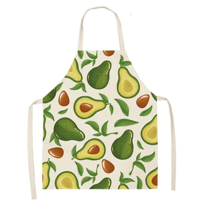 Avocado Printed Sleeveless Apron