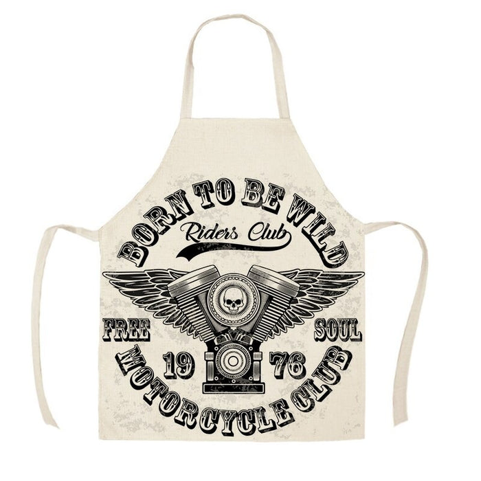 Motorcycle Poster Cleaning Apron