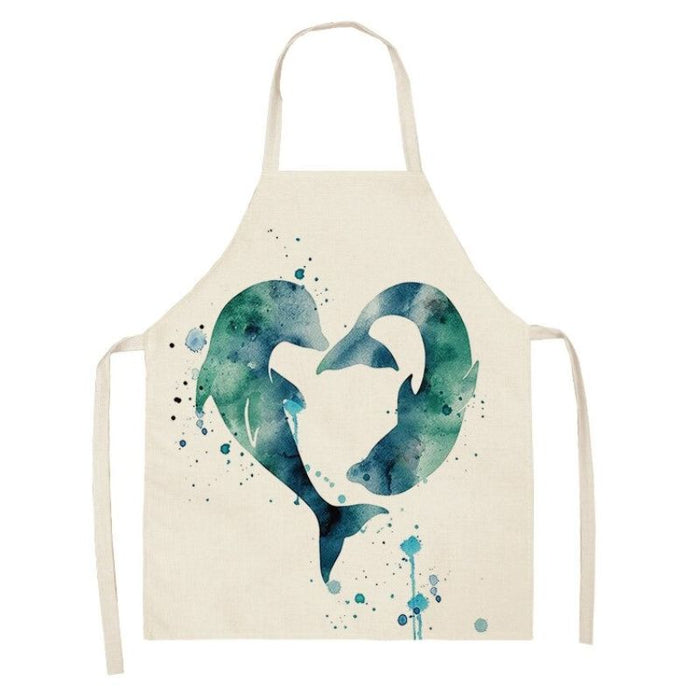 Sea Animals Kitchen Aprons