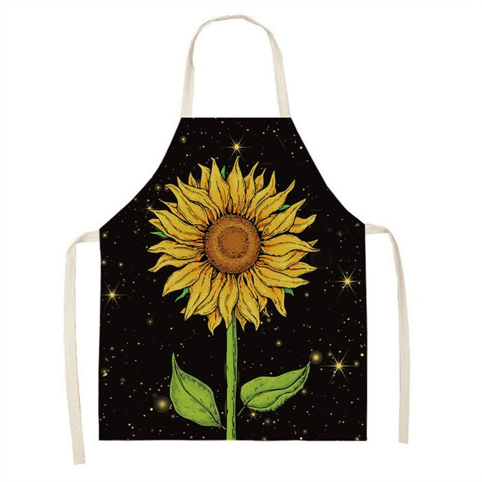 Printed Sunflower Kitchen Aprons